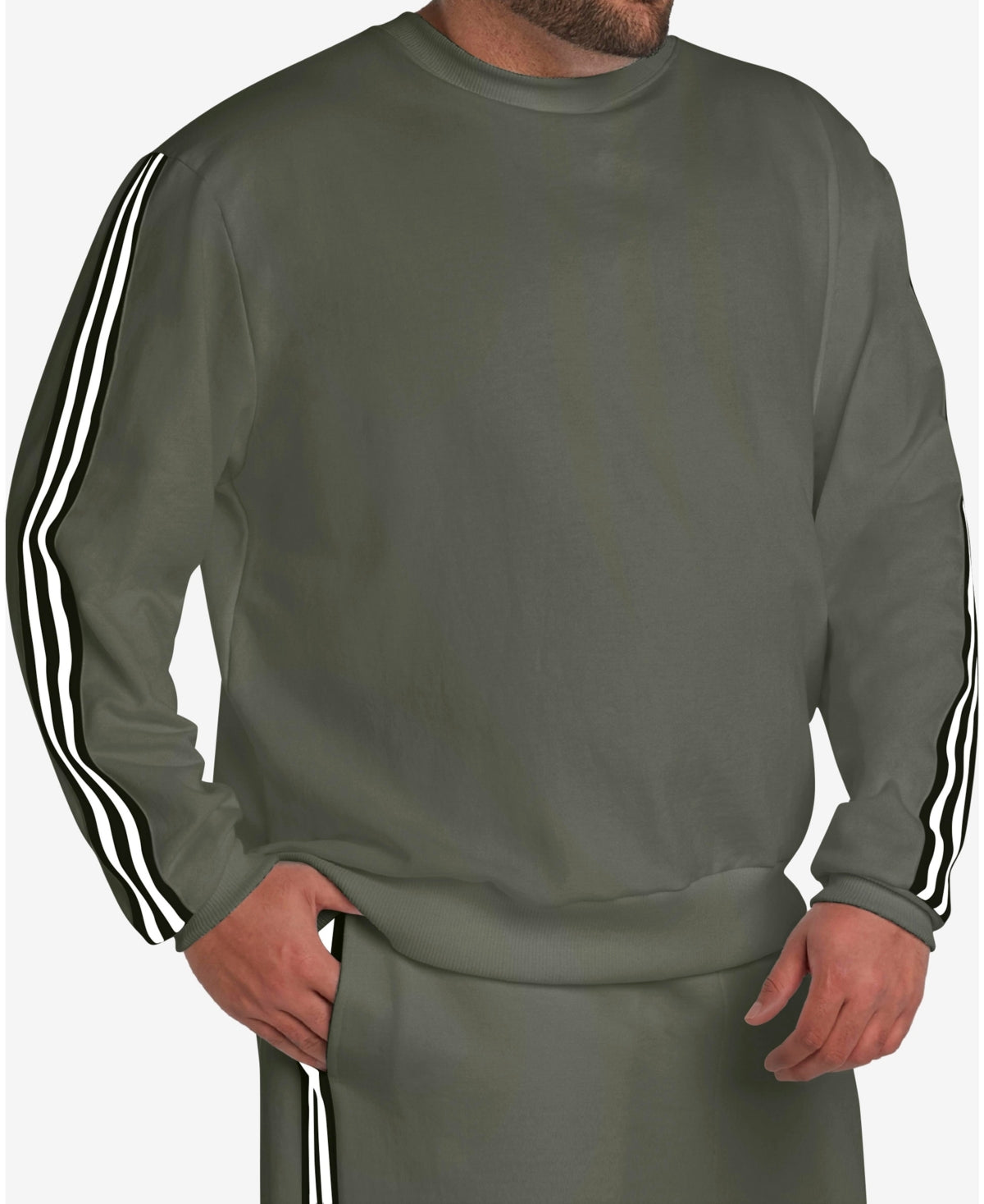 MVP Collections by Mo Vaughn Men's Long Sleeve Crewneck Sweat Shirt Green 4XL