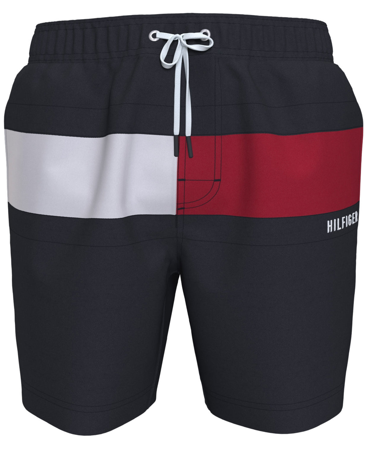 Tommy Hilfiger Mens Regular fit Swim Trunks Swimwear Small / 7 Blue Solid