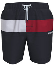 Tommy Hilfiger Mens Tommy Flag Swim Trunks Desert Sky XL