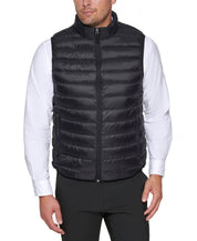 Club Room Mens Puffer Jacket Vest XL Black Packable