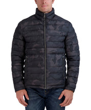 Nautica Mens Reversible Quilted Jacket Coat  Black Medium