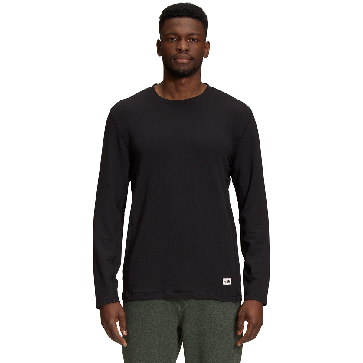 The North Face Mens Terry Long Sleeve Shirt Black XL
