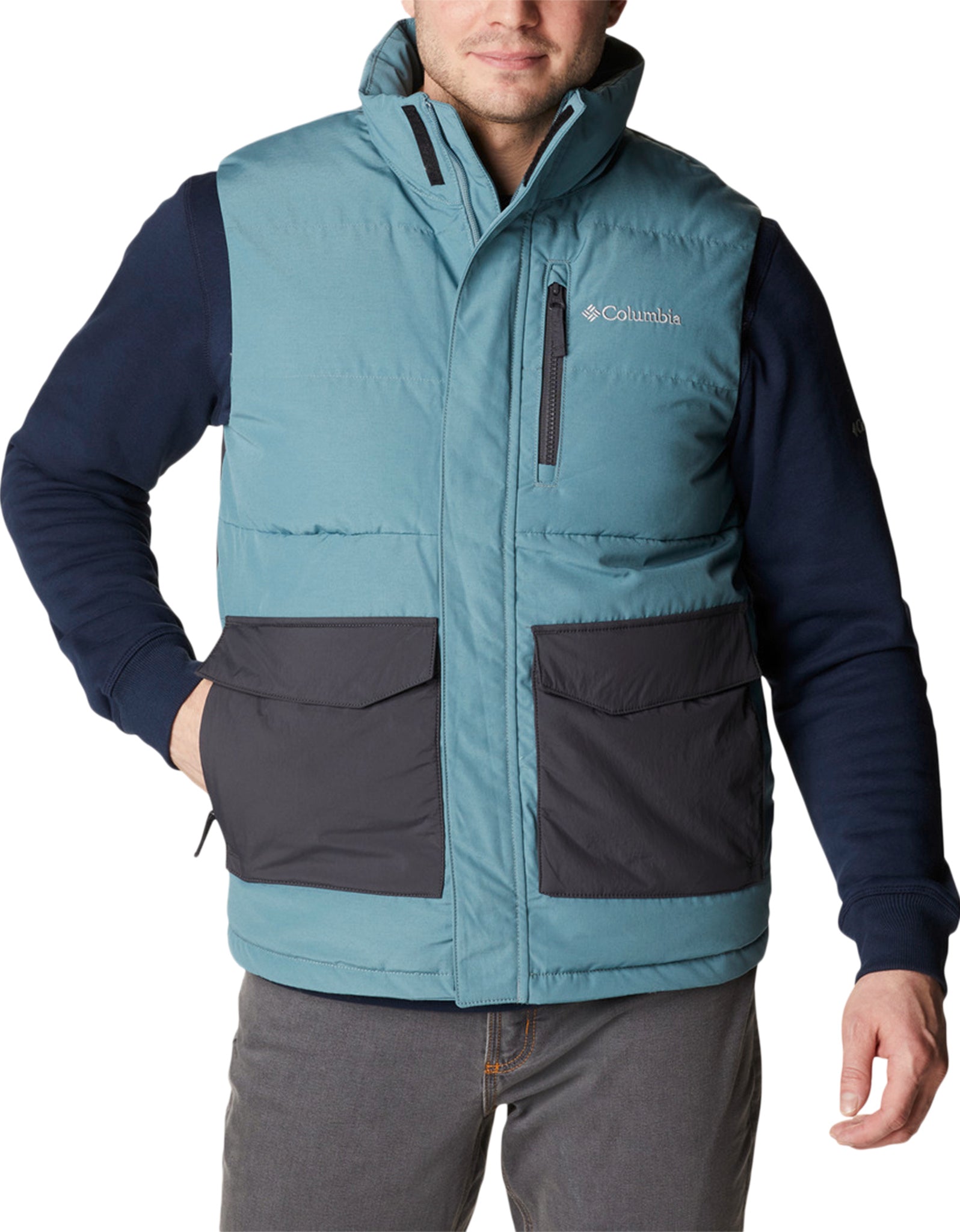 Columbia Men's Marquam Peak Fusion Vest Shark Green Medium