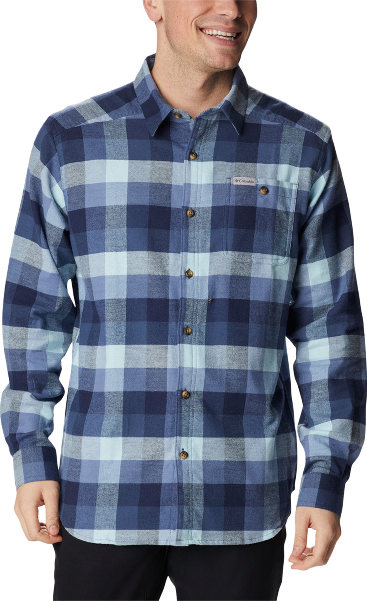 Columbia Cornell Woods Flannel Shirt  Men's Blue Xxl