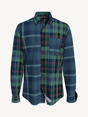 Tommy Hilfiger Men's Mavis Plaid Polo  Alfalfa Blue  Navy Xxl