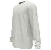 PGA TOUR Men's Mixed Media Sun Protection Long Sleeve Shirt White Small