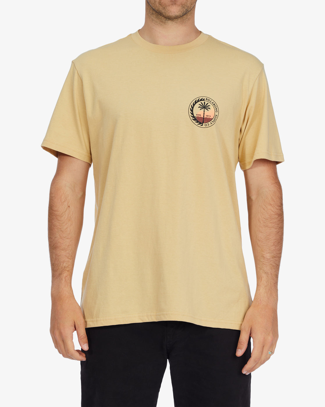 Billabong Men's Steady Short Sleeve Tshirt  Straw  Xl