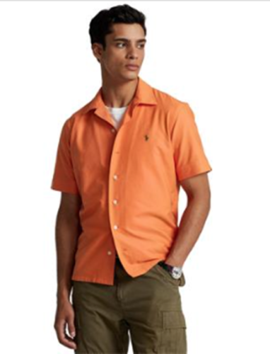 Polo Ralph Lauren Short Sleeve Classic-Fit Oxford Shirt Southern Orange 2XL