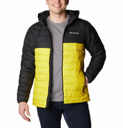 Columbia Men's Powder Lite Hooded Jacket XXL Laser Yellow Black