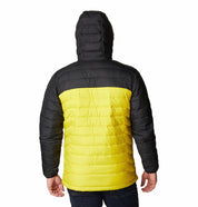 Columbia Men's Powder Lite Hooded Jacket XXL Laser Yellow Black