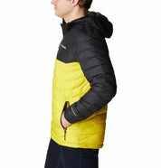 Columbia Men's Powder Lite Hooded Jacket XXL Laser Yellow Black