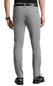 Polo Ralph Lauren Mens Slim-Fit Stretch Dobby Pants 32 x 32 Perfect Grey