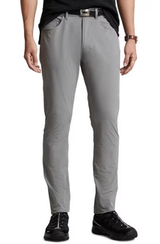 Polo Ralph Lauren Mens Slim-Fit Stretch Dobby Pants 32 x 32 Perfect Grey