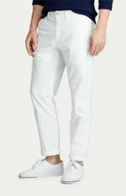Polo Ralph Lauren Mens Stretch Straight Chino Pants Pure White 38 x 30 Khakis
