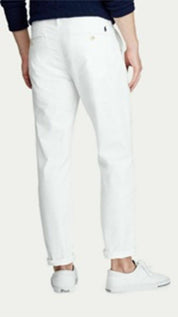 Ralph Lauren Polo Mens Stretch Chino Pants White 32 x 34