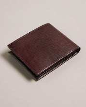 Ted Baker Grammy Mens Leather Coin Pocket Bifold Wallet Brown