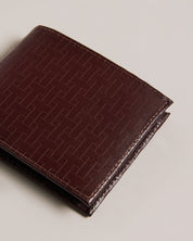 Ted Baker Grammy Mens Leather Coin Pocket Bifold Wallet Brown