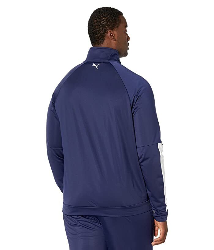 Puma Mens Contrast Zip-Front Track Jacket Blue 3XLT