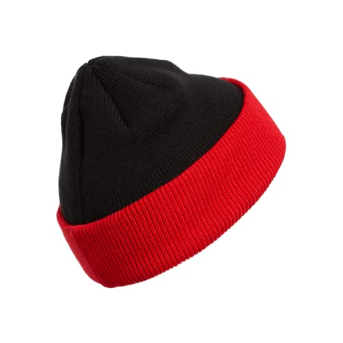 Adidas Men's Black Red Sunday Cuff Beanie Hat