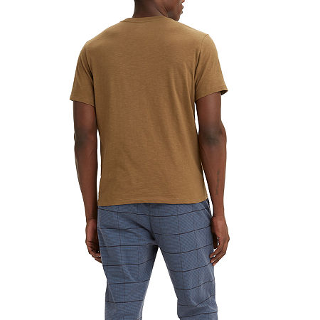 Levis Mens Classic Pocket T shirt Brown XL