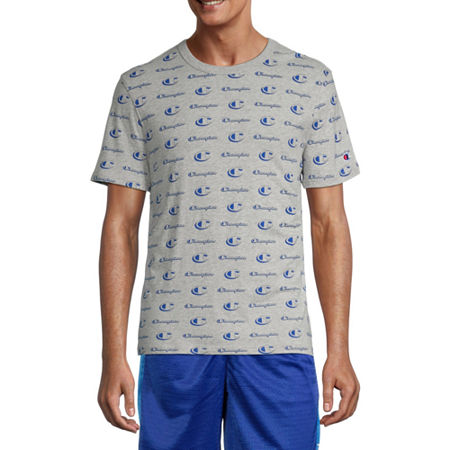 Champion Mens Logo Print T Shirt Grey 2XL