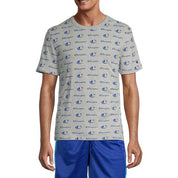 Champion Men's Logo Graphic Print Short Sleeve T Shirt  Ox Grey Small