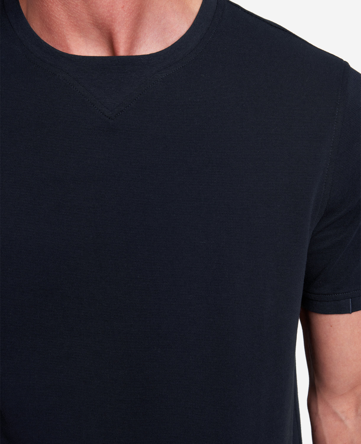 Kenneth Cole Mens Short Sleeve Crewneck T Shirt Navy Blue Medium