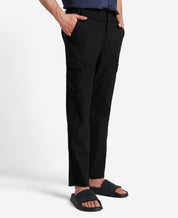 Kenneth Cole Men's Slim Fit Stretch Cargo Pants Black 30 Waist