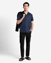 Kenneth Cole Slim Fit Stretch Cargo Pants Black 36 x 30