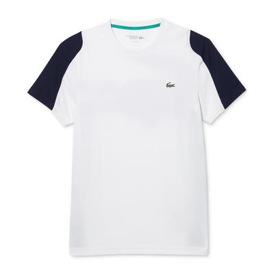 Lacoste Men's Sport Crocodile Print Tennis Tshirt  4Xl White
