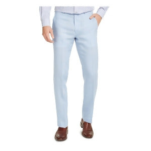 Lauren Ralph Lauren Mens Ultra Flex Classic-Fit Light Blue Pants 32 x 34