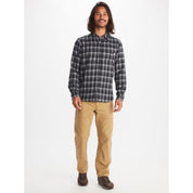 MARMOT Mens Fairfax Midweight Button Down Flannel Black Large