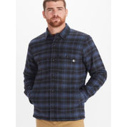 Marmot Men's Ridgefield Sherpa Flannel Shirt  Small  Navy
