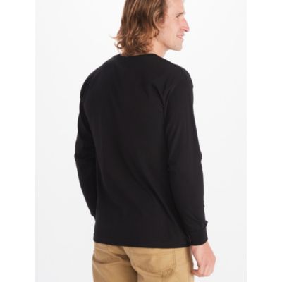 Marmot Mens Marmot Coastal Long Sleeve T Shirt MediumBlack