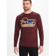 Marmot Mens Coastal Long Sleeve T Shirt Port Royal Red 2XL