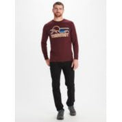 Marmot Mens Coastal Long Sleeve T Shirt Port Royal Red 2XL