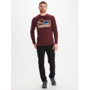 Marmot Mens Coastal Long Sleeve T Shirt Port Royal Red 2XL