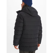 Marmot Mens Puffer Jacket Mantle Hooded Coat Medium Black Solid