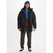 Marmot Mens Puffer Jacket Mantle Hooded Coat Medium Black Solid