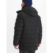 Marmot Mens Puffer Jacket Mantle Hooded Coat Medium Black Solid