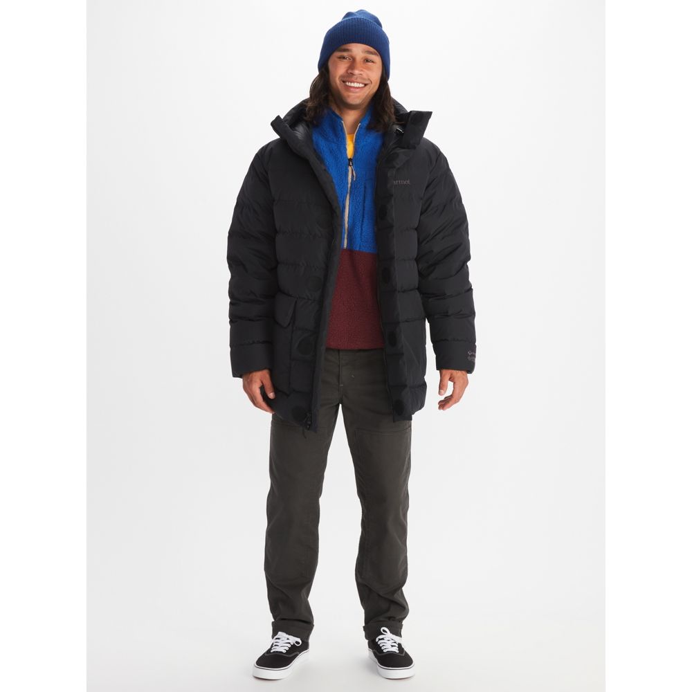 Marmot Mens Regular fit Golden Mantle Coat Large Black Solid