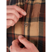 Marmot men's Fairfax flannel shirt Shetland BROWN XL