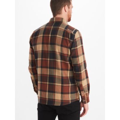 Marmot men's Fairfax flannel shirt Shetland BROWN XL