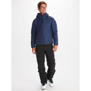 Marmot Men's Echo Featherless Hooded Puffer Jacket Navy Blue Large