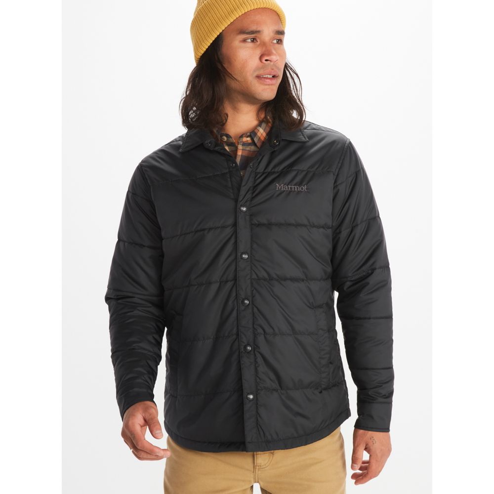 Marmot Mens Regular fit Shirt Jacket Coat XL Black Solid
