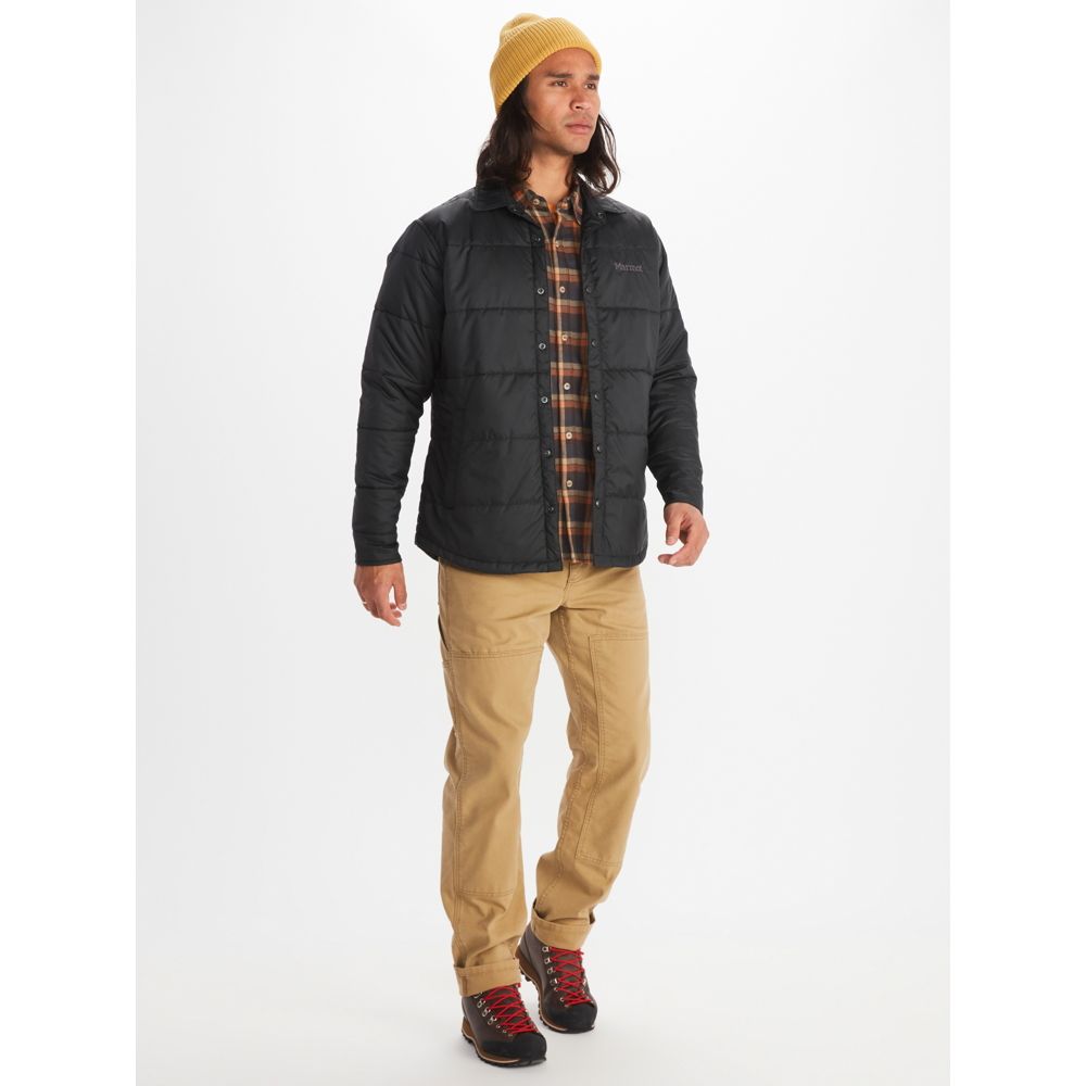 Marmot Mens Regular fit Shirt Jacket Coat XL Black Solid