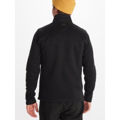 MARMOT Men's 1/2 Zip Fleece Jacket Pullover Large Black