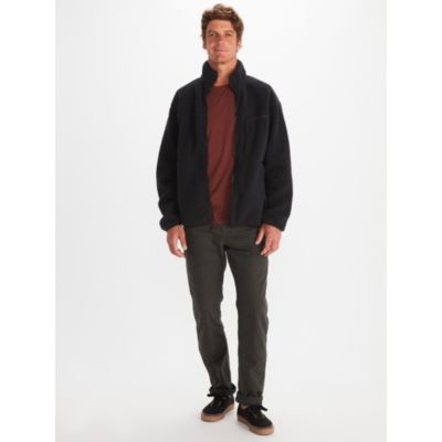 Marmot Mens Aros Zip Fleece Jacket Small Black