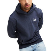 Puma Men's Denim Fleece Adjustable Drawstring Hoodie Sweatshirt XL BlueIndigo