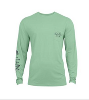 Salt Life Salt Life Mens Waterman Trifecta Sage Green Medium